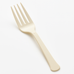 Vanilla Cr√®me Heavyweight Plastic Forks