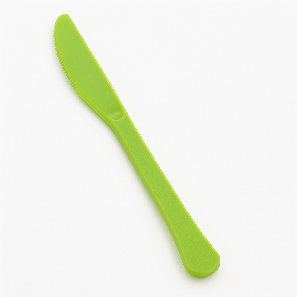 Kiwi Green Heavyweight Plastic Knives - 24 Pack