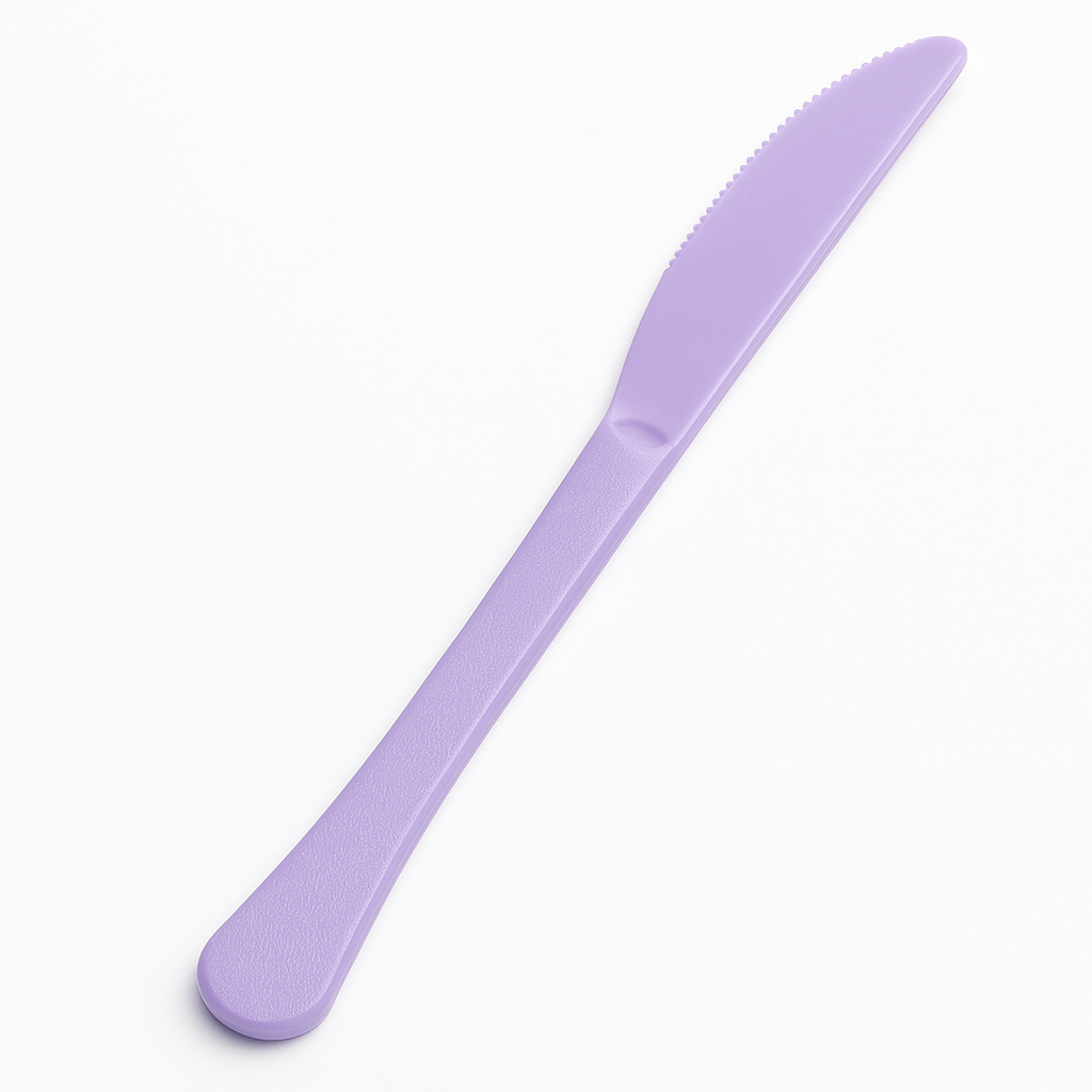 Lavender Heavy Weight Plastic Knives - 20 Pack