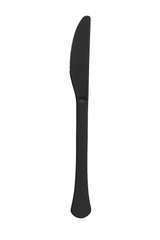 Heavyweight High-Cut Black Plastic Knives