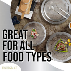 Silver Scratched Combo Set | 100 10 In. + 100 8 In.