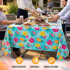 Summer Luau Table Cover - 54" x 108"