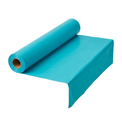 Caribbean Blue Plastic Table Cover Roll - 40" x 100'