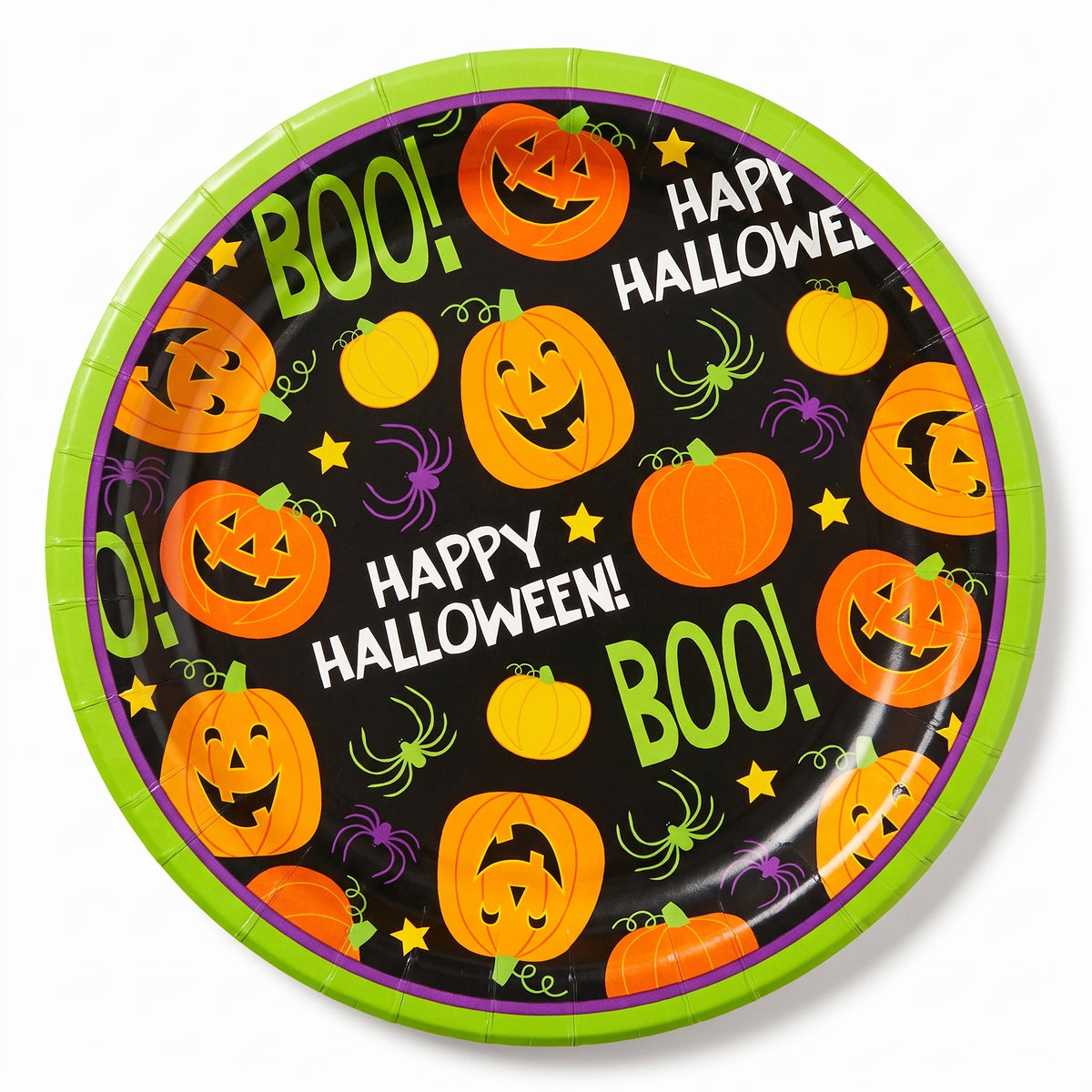 Vibrant Halloween 6.75" Round Paper Plates