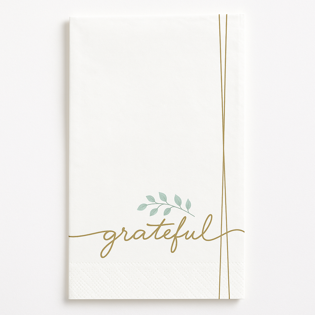 Simply Thankful Guest Towels - Grateful