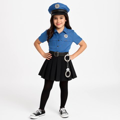 Girls' Halloween Police Officer Costume