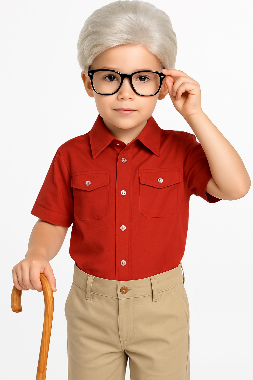 100th Day of School Grandpa Wig for Kids