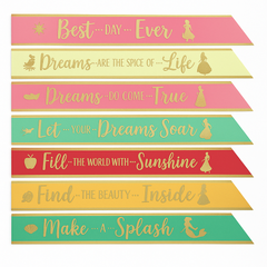 Disney Princess Birthday Sash Set - "Make Your Own Magic" Party Accessories