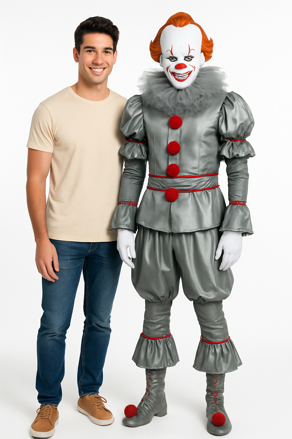 Men's Pennywise Tattered Clown Costume with Mask - IT Chapter 2