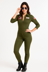 Women's Top Gun 2 Maverick Flight Suit Costume - Adult 2XL (18-20)