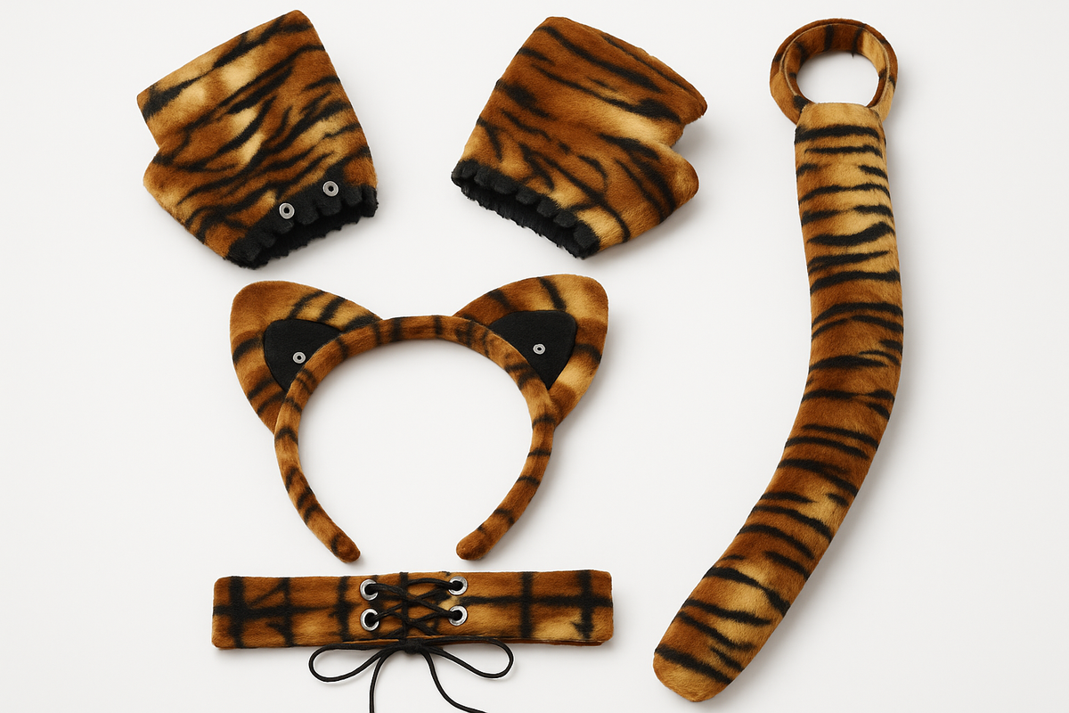 Feline Fantasy Tigress Kitty Costume Set