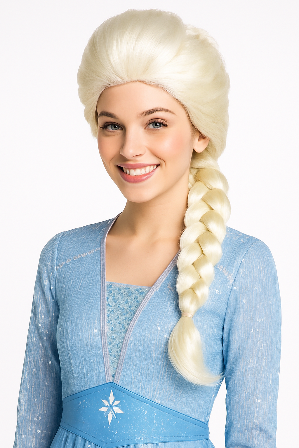Disney Frozen 2 Elsa Wig with Braided Hair - One Size
