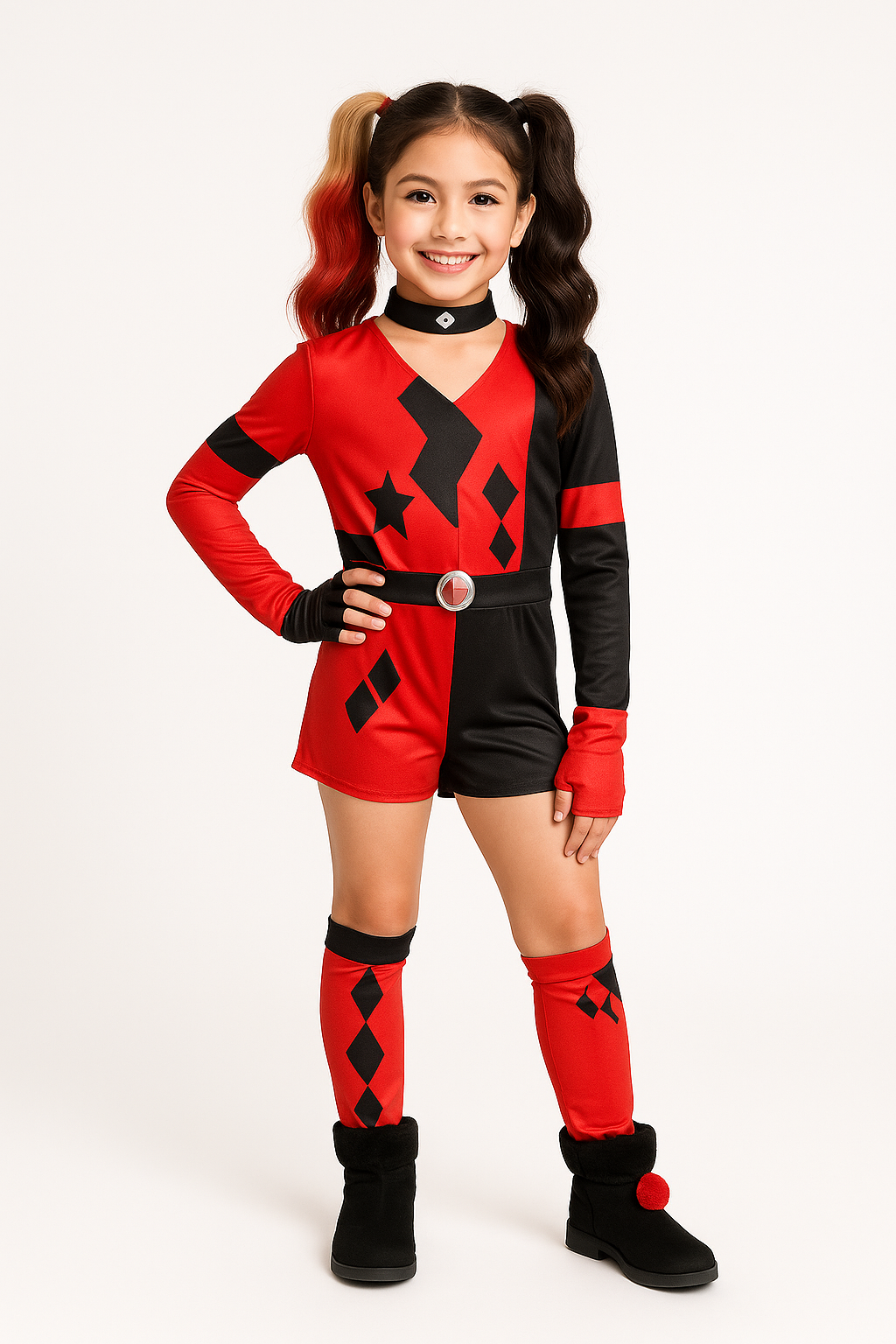 Girls' DC Comics Harley Quinn Halloween Costume Set