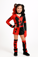 Girls' DC Harley Quinn Costume with Accessories