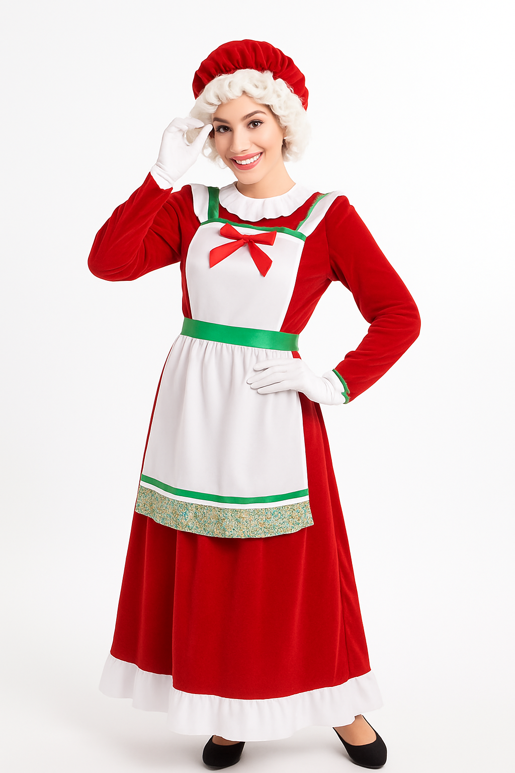 Deluxe Mrs. Claus Costume for Adults