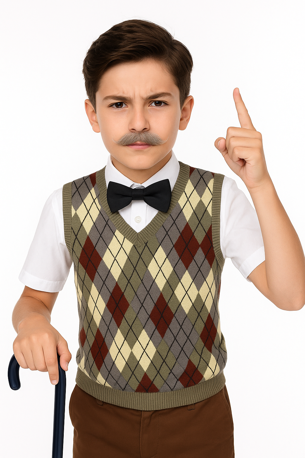 Child's Classic Argyle Vest Costume Accessory