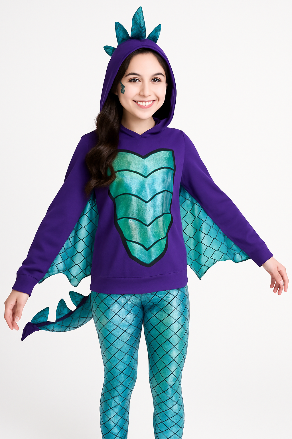 Enchanting Mystical Dragon Girl's Costume - Halloween Edition
