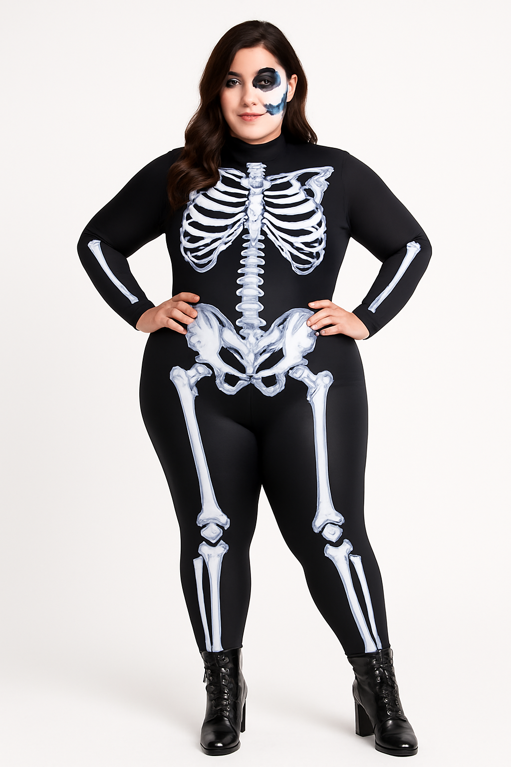 Skeleton Butterfly Catsuit Costume - Women's Plus Size (W/L-XL)