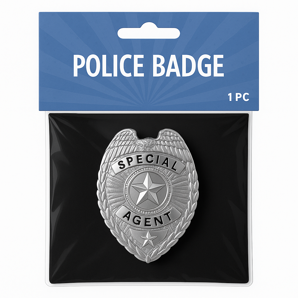 Special Agent Costume Badge Accessory