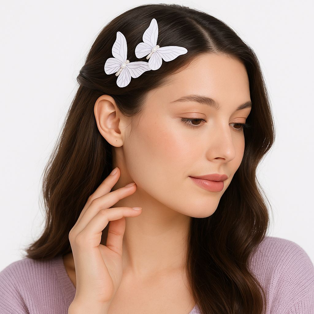 Enchanting Butterfly Faerie Hair Pins - Halloween Costume Accessory Pack