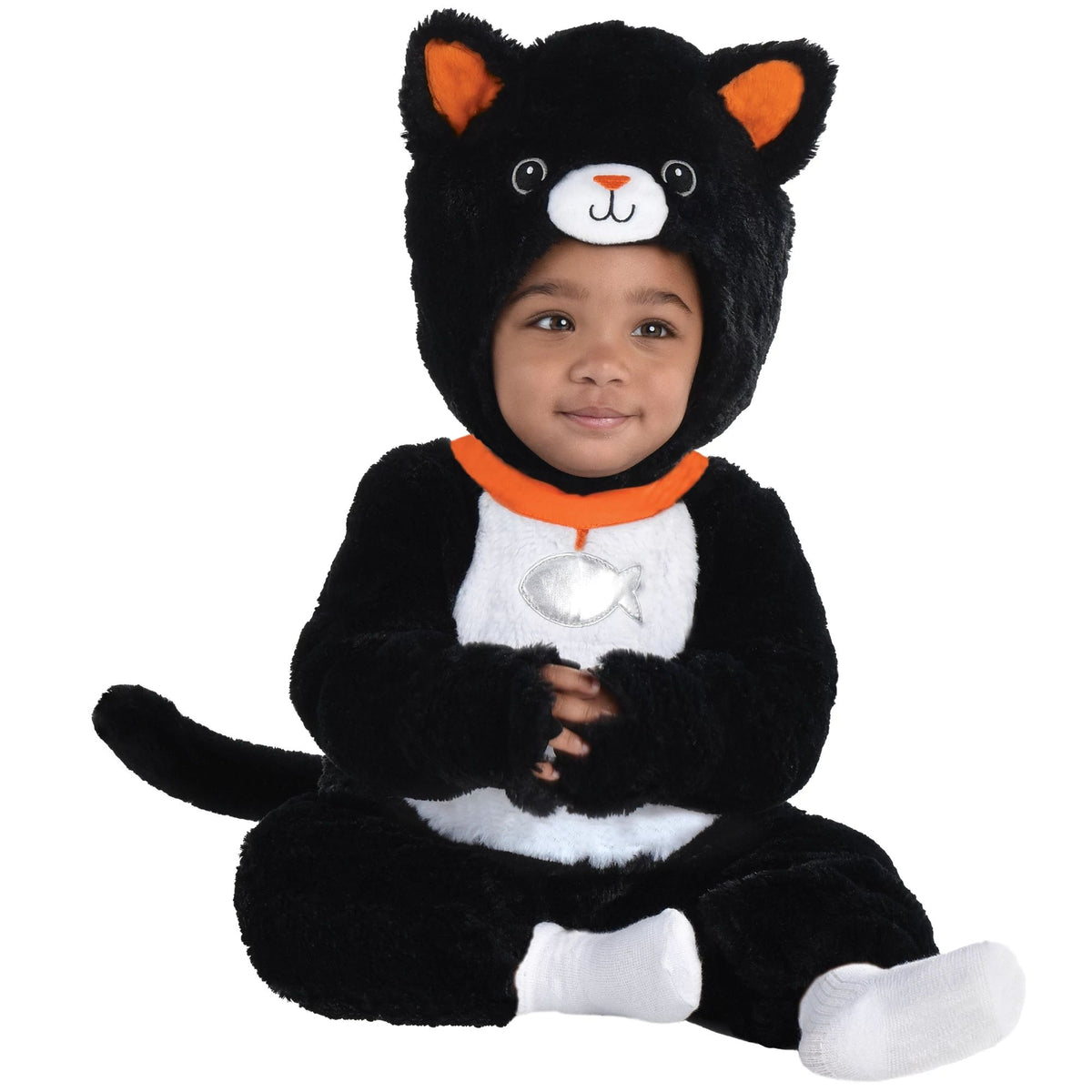 Cuddly Black Cat Infant Costume (0-6M) - Perfect for Halloween