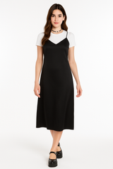 90s Slip Dress Costume with T-Shirt - Halloween Edition - Adult L/XL