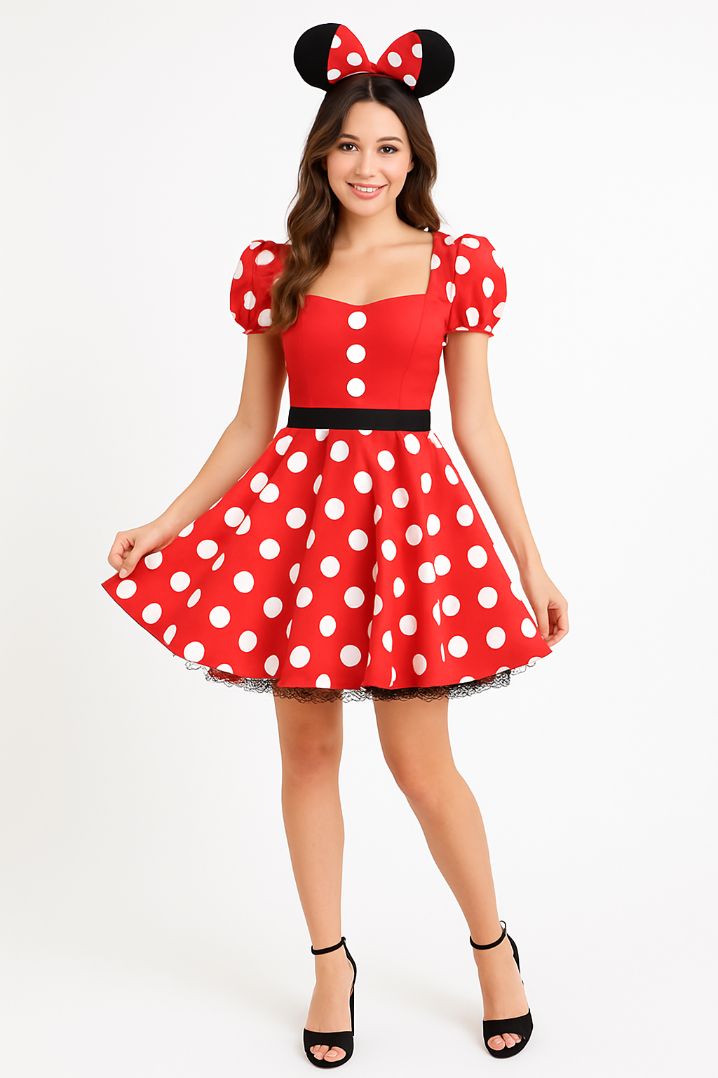 Disney Minnie Mouse Halloween Costume for Women - Adult M (6-8)