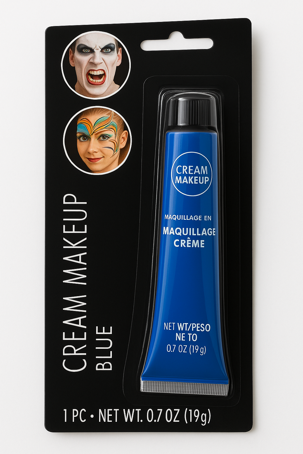 Theatrical Blue Cream Makeup - 0.7 oz Halloween Costume Accessory