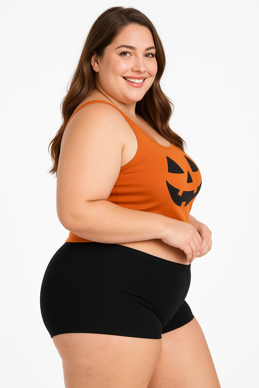 Plus Size Black Boyshorts for Halloween