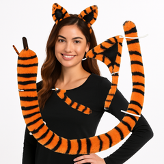 Halloween Tiger Ear and Tail Costume Kit