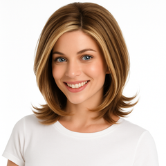 90s Retro Short Layered Wig with Highlights