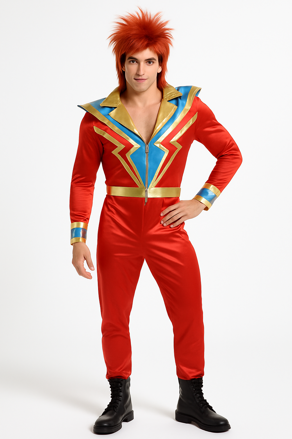 Men's Glam Rock Jumpsuit Costume - L/XL