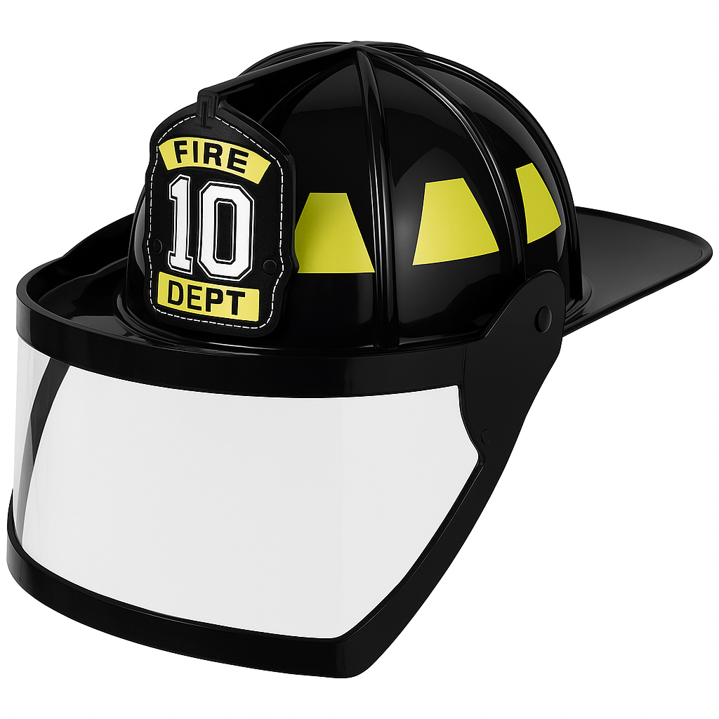 Authentic Firefighter Helmet Costume Accessory for Adults