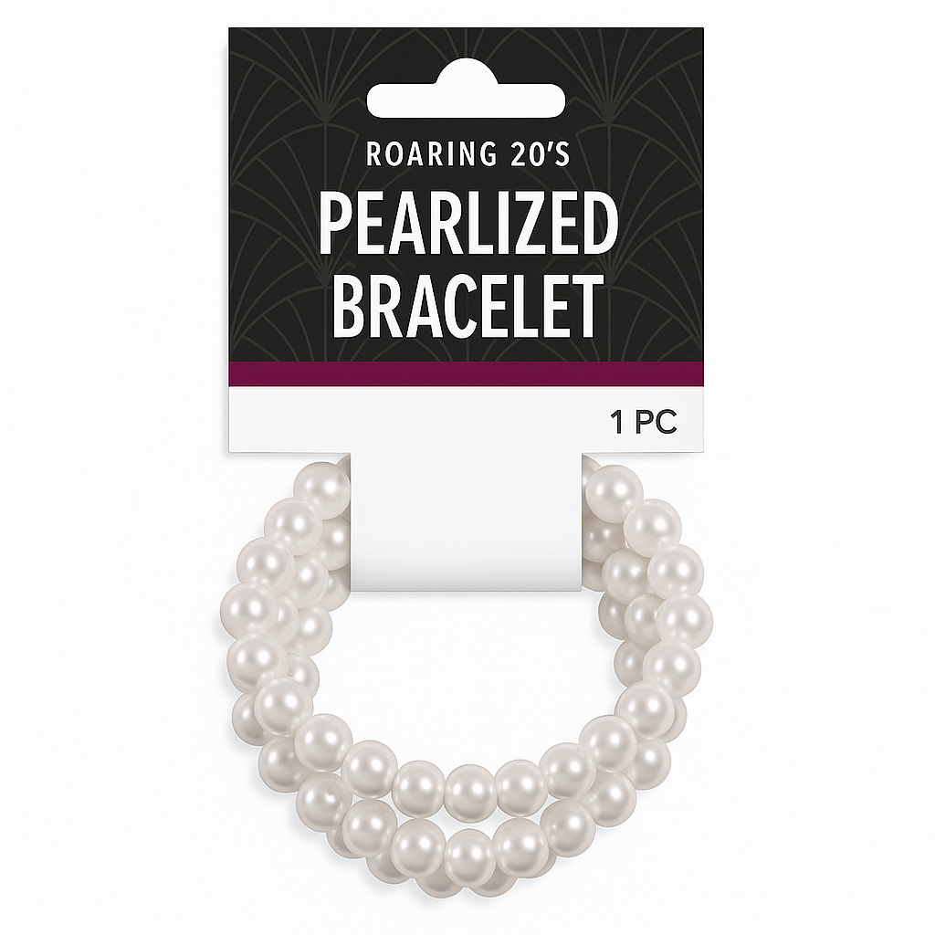 Multi-Strand Faux Pearl Bracelet - Elegant Costume Accessory