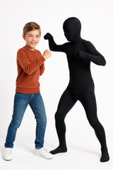 Kids' Black Full-Body Halloween Morphsuit Costume