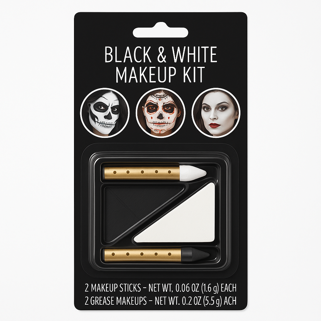 Black & White Costume Makeup Kit