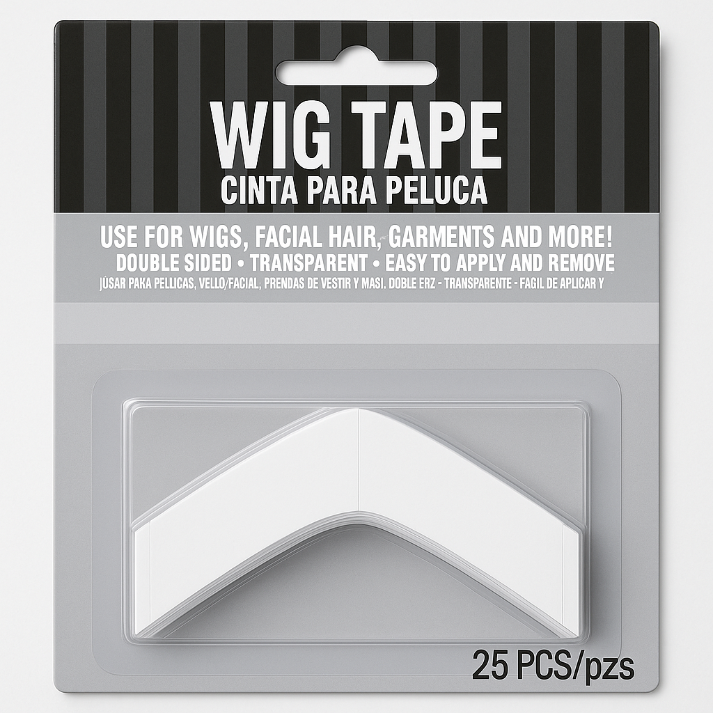 Double-Sided Wig Tape for Costumes, 25-Pack