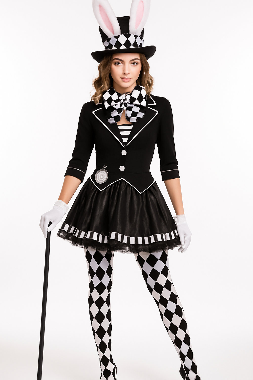 Women's Dark Mad Hatter Halloween Costume - Adult M