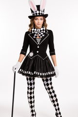 Women's Dark Mad Hatter Halloween Costume - Adult M