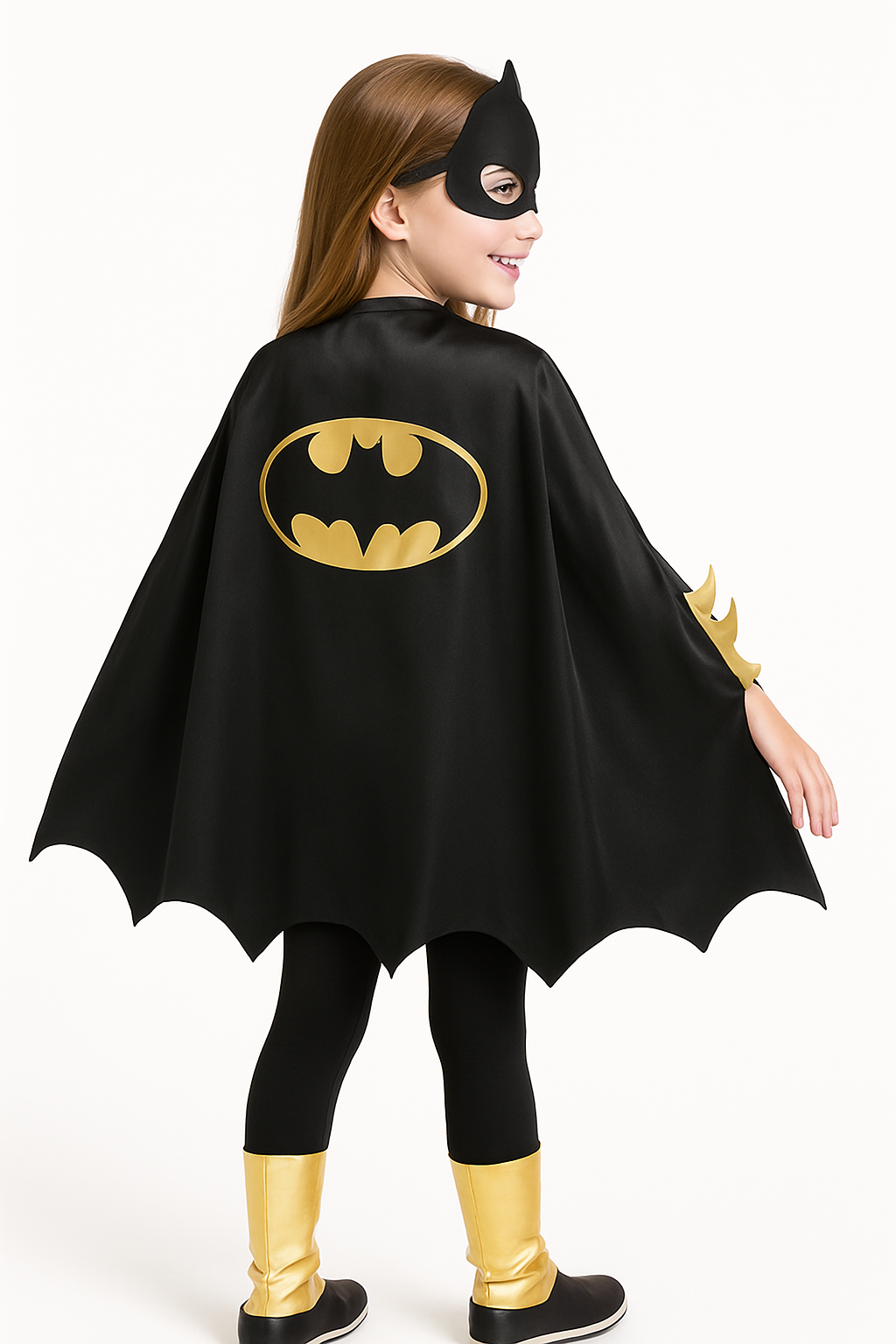 Batgirl Black and Gold Cape - DC Comics Costume Accessory