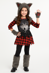 Kids' She-Wolf Halloween Costume