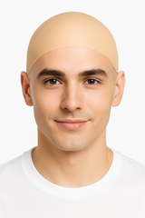 Beige Bald Cap Costume Accessory for Halloween
