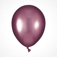 Luxurious Berry Metallic Latex Balloons - 50 Pack