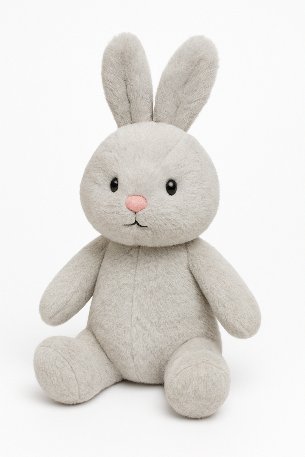 Adorable Grey Bunny Plush Toy - Perfect Easter Addition