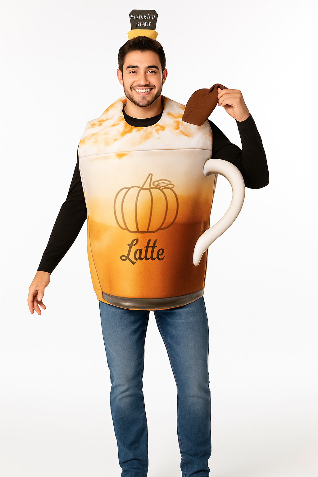 Men's Pumpkin Spice Latte Costume - Halloween Humor
