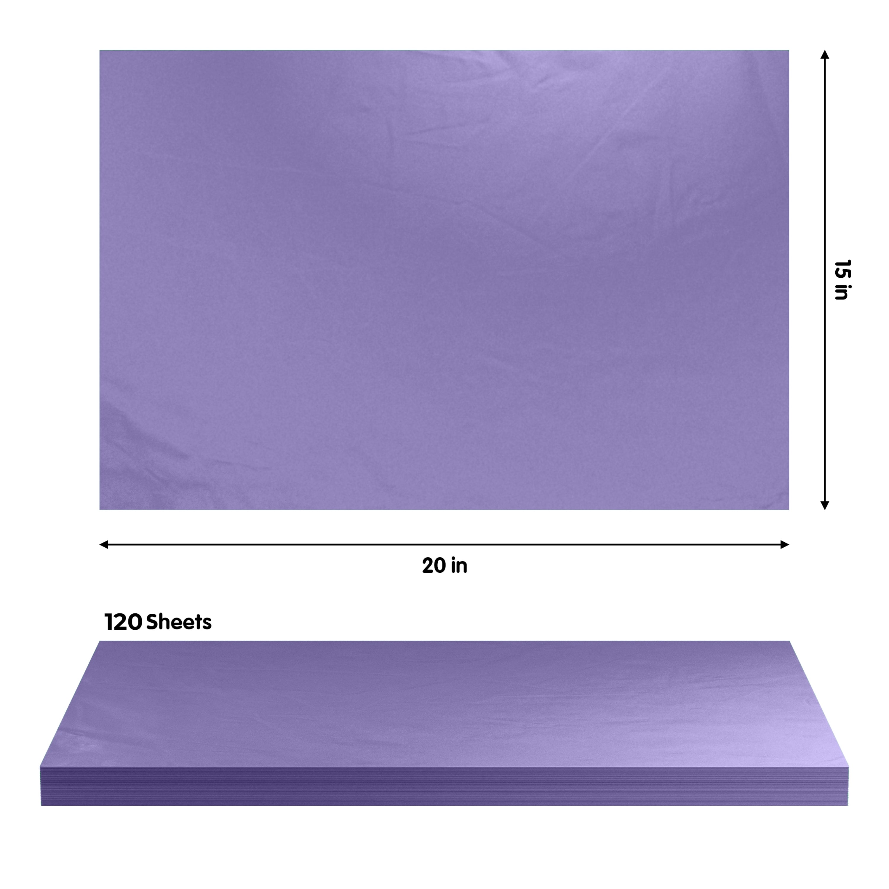 Purple Tissue Paper 15 In. x 20 In. | 120 Sheets