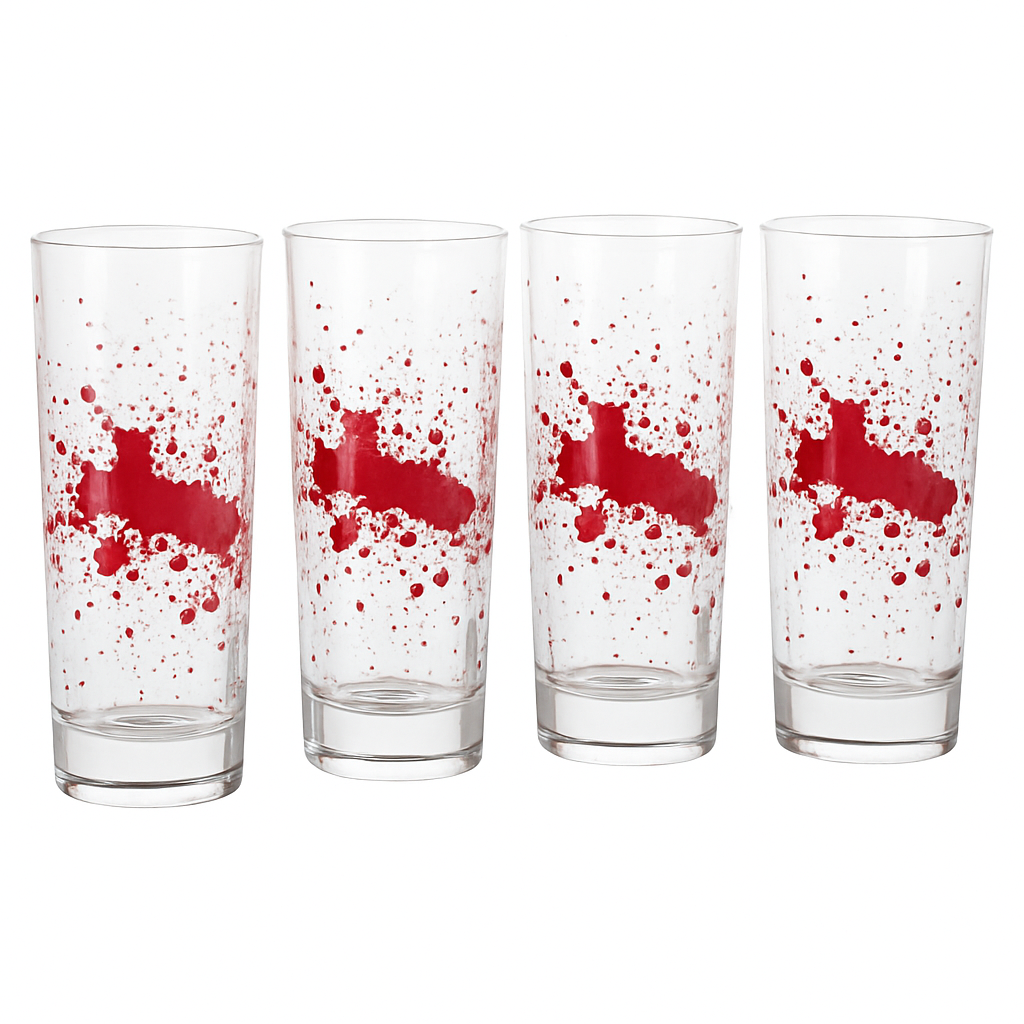 Spooky Blood Splatter Shooter Glass Set for Halloween