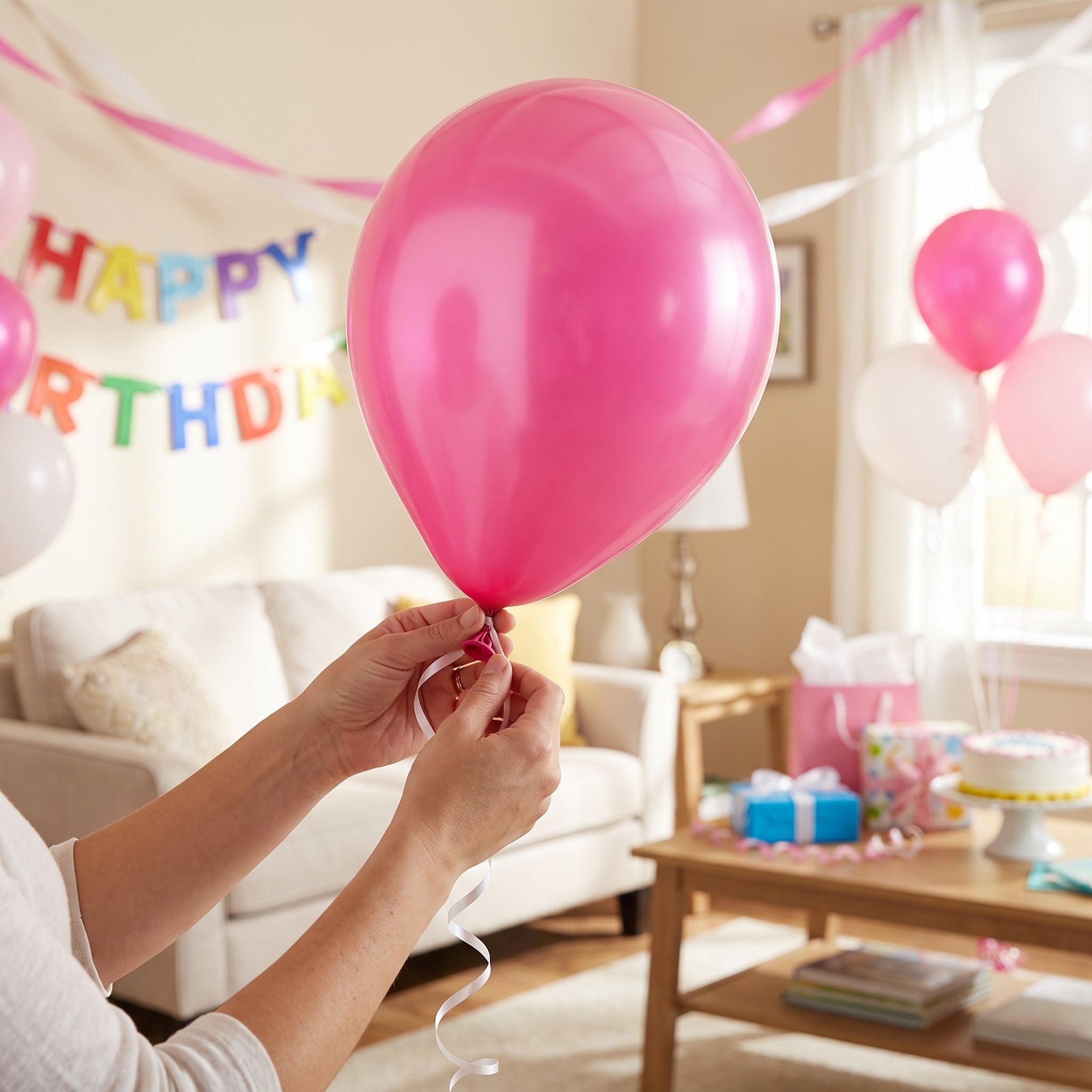 Bright Pink Pearl Latex Balloons, 12-Inch, 15-Pack