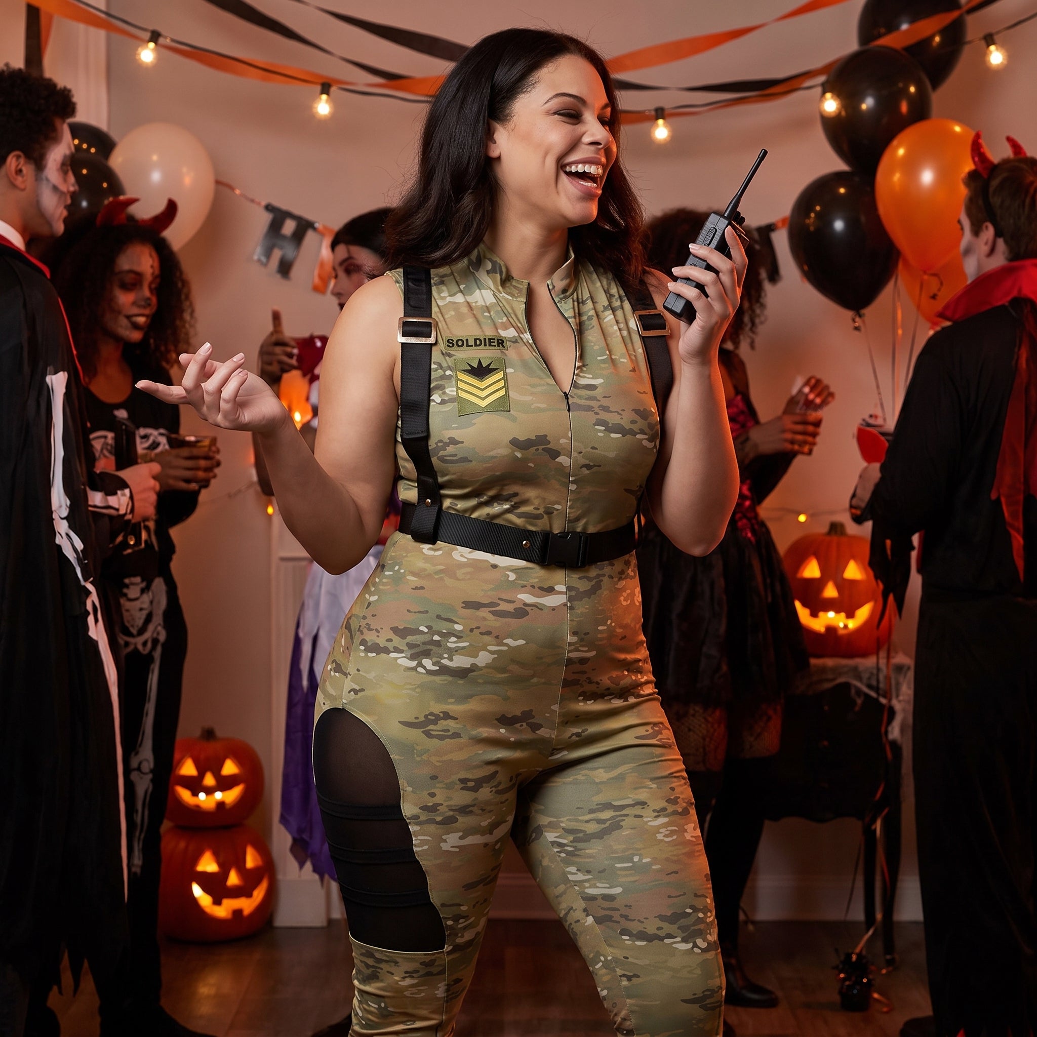 Women's Soldier Costume - Plus Size 2XL - Adult 2XL (18-20)