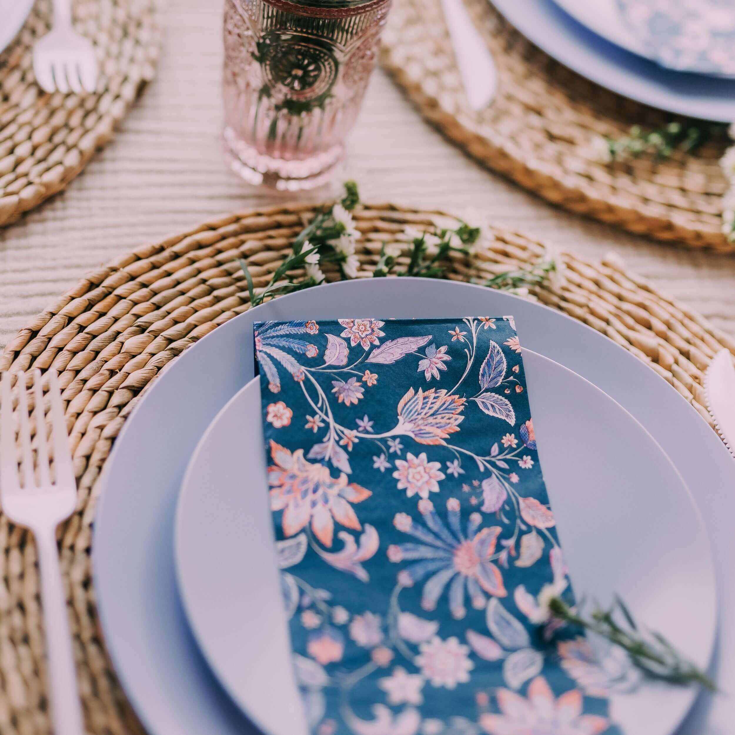 Paisly Print Luncheon Napkin | 20 Count